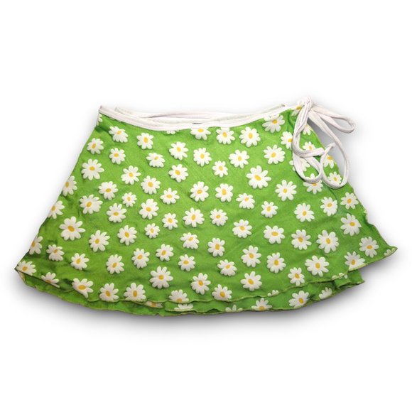 dELiA*s Dresses & Skirts - dELiA*s Used To Know Ya Daisy Print Wrap Mini Skirt